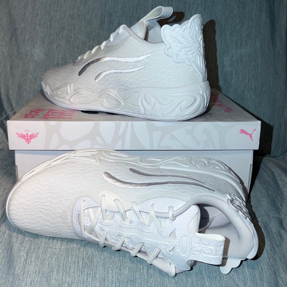 Puma LaMelo Ball MB.04 Lo basketball sneakers in the "Ice White" 10.5 - Picture 15 of 17